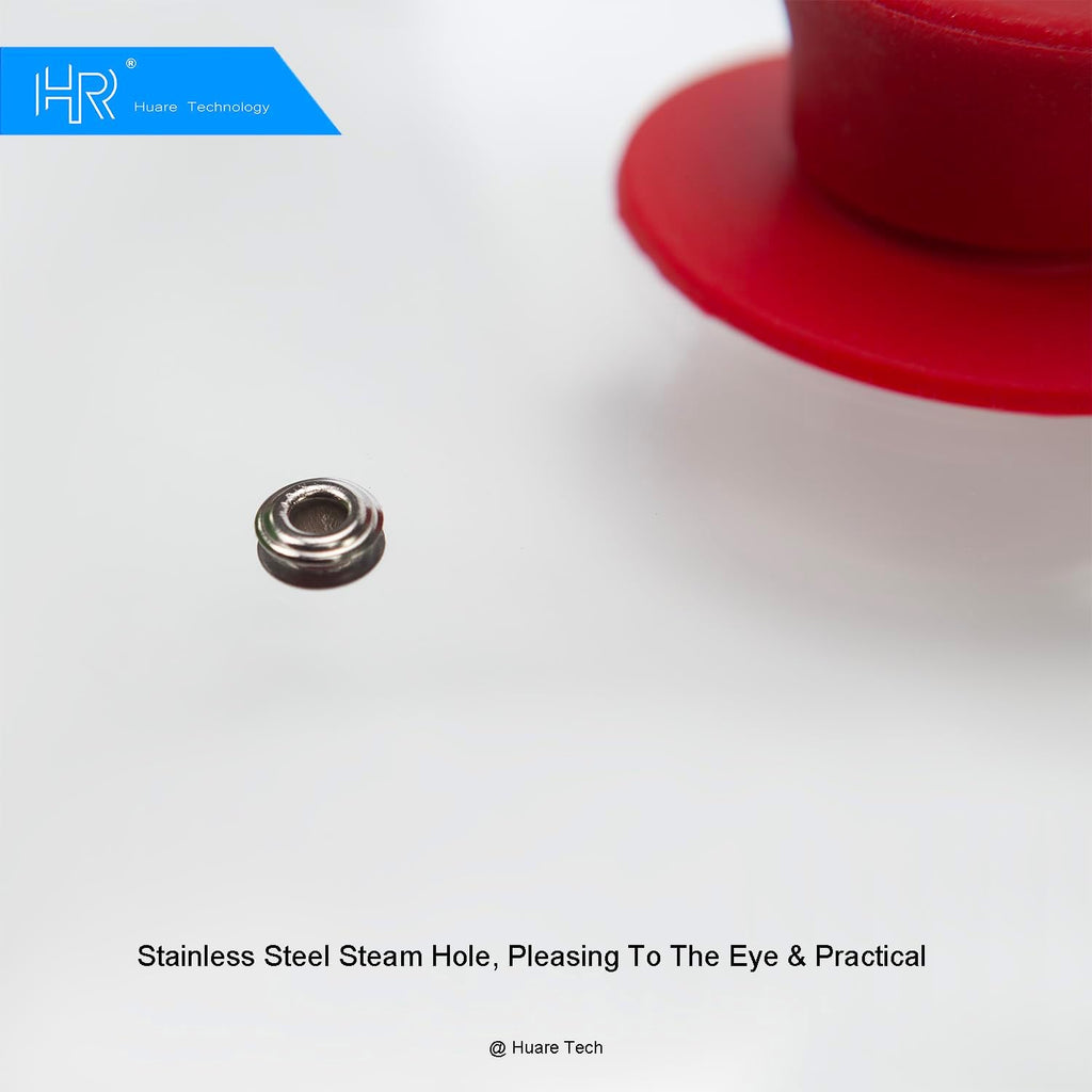 Silicon Glass Lid for Pot,Pan,Skillet Fits 11"(28CM) Cookware Silicon lid Dishwasher Safe, Replacement Lid Vented Tempered Glass with Heat Resistant Silicone Rim By HR Huare Technology, Red,1 Pack