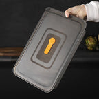Roasting Pan,Non Stick Baking Pan,Cake Pan Rectangular 13.6"x 9.3"x 2.6",3 Litre Capacity with Lid (Black)