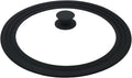 Universal Lid for Pots,Pans And Skillets,HR Huare Technology Tempered Glass with Heat Resistant Silicone Rim,Dishwasher Safe,Fit Cookware 8.5", 9.5”, 10”, Black,1 Pack