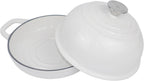 Dutch Oven for Bread Baking Bread Oven for Sourdough Bread Baking, Enameled Cast Iron Dutch Oven Pot with Lid 5 qt Cast Iron Bread Pan, White