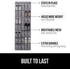 GORILLA GRIP Over the Door Shoe Organizer, 35 Large Breathable Mesh Pockets, Space Saving Hanging Storage Holder, 5 Hook Closet Rack Hanger, Hangs on Closets for Shoes, Accessories 68.5H x 24.5W Gray