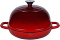 Dutch Oven for Bread Baking Bread Oven for Sourdough Bread Baking, Enameled Cast Iron Dutch Oven Pot with Lid 5 qt Cast Iron Bread Pan, Red