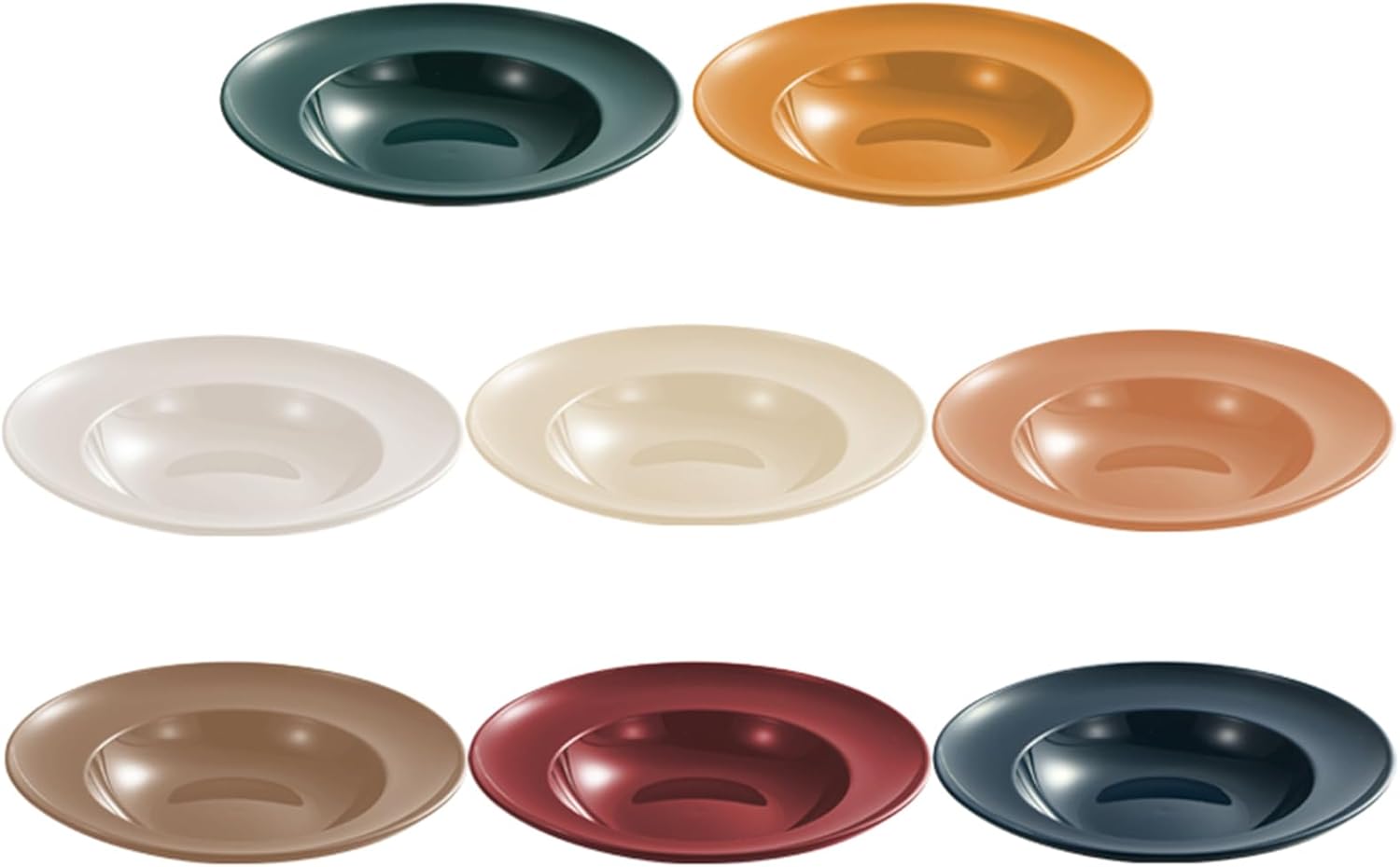 Pasta Bowls, 8 PCS Large Salad Serving Bowls, 9 inch White Soup Bowls, Pasta Bowls Set of 4, Rimmed Deep Pasta Plates, Wide and Shallow Bowls for Dinner, Microwave Dishwasher Safe