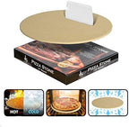 LifeSmart Pizza Stone and Scraper 13 inches Ideal for Crispy Crusts Heat Safe for Use on Grills and in Ovens Certified Safe Includes Scraper