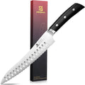 Resharpenable Bread Knife, 8 Inch Multifunction Serrated Knife, German HC Stainless Steel Bread Cutting Knife with Innovative Wavy Edge for Efficient Slicing, Razor Sharp for Homemade Bread