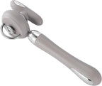 Can Opener Manual Tin Opener Stainless Steel Heavy Duty, Oversized Hand-held Easy Rotary Knob, Safe Cut Manual Can Opener with Non-Slip Handle, Smoother Cut Sharp Blade for Seniors Kitchen Tool, Grey