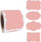 SALEMAR 2 x 3 inch Rose Gold Sticker Labels 200PCS Sticky Tag Stickers for Essential Oil, Bottles, Food, Jars, Canning, Christmas(Rose Gold)