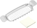 Butter Slicer Cutter for Single Stick Butter, 17 Stainless Steel Wires for Portion Control, 50PCS Baking Paper Included, for Cheese, Egg, Fruit, and Soft Foods, Easy Cleaning, Home Baking or Serving