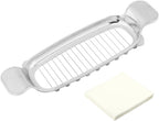 Butter Slicer Cutter for Single Stick Butter, 17 Stainless Steel Wires for Portion Control, 50PCS Baking Paper Included, for Cheese, Egg, Fruit, and Soft Foods, Easy Cleaning, Home Baking or Serving