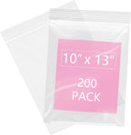 iMailer - 200 Pcs- 10" x 13" Clear Zip Bags - Reclosable Plastic Zip Poly Bags 2 Mil for Prints, Photos, Documents, Clothing, T-Shirt