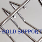 Stainless Steel Cutting Board Organizer,Cutting Board Holder Stand，Pot Lid Organizer, Kitchen Storage Rack for Lids and Boards,Cutting Board Stand for Countertop,Space-Saving Rack Organizer