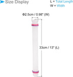 Fondant Rolling Pin, 13" Length, PP Plastic Non-Stick Guide Rings Fondant Roller Dough Roller - (Applications: for Baking Fondant DIY), 2-Pieces