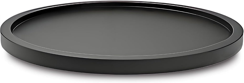 14" Black Bamboo Lazy Susan Organizer Kitchen Turntable for Cabinet Pantry Table Organization