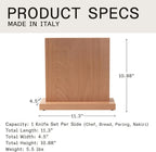 Made In Cookware - Magnetic Knife Block - Italian Beechwood - Crafted in Italy