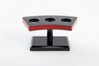 Japanese Style Temaki Sushi Roll Holder With Three Compartments Holes, Kitchen Dining Decor Display Stand, Restaurant Supply Serveware (7" x 3.25" x 3.5")