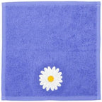 MUkitchen Cotton Dish Cloth Set with Scrubber, 12x12 in, 2 Pack (Daisy)