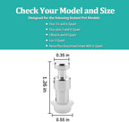 Steam Release Handle, Original Float Valve Replacement Parts with 3 Silicone Caps for Instant Pot Duo/Duo Plus 3, 5, 6 Quart, Duo Mini 3 Qt, Duo50 5 Qt, Duo/Duo plus 60 6 Qt by ZYLONE