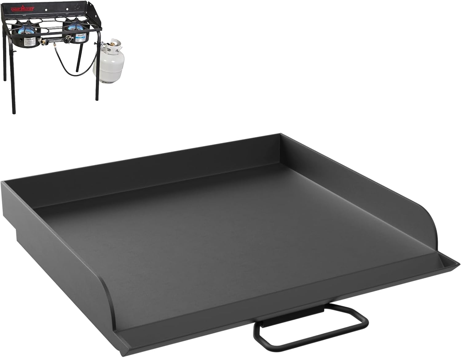 14" x 16" Universal Flat Top Griddle for Camp Chef EX280LW YK60LW EX90LW EX60LW SB30D EX60FP DB60D EX60P EX60B, Fry Griddle Pan for Most Double Burner Stove/14" Cook System Single & Gas Grill