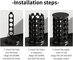 K Cups Holder,K Cup Carousel, Coffee Pods Storage Organizer Stand,New Modern Design, Home or Office Kitchen Counter Organizer（Capacity of 40 Pods, Black）