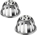 SUS304 Stainless Steel Roof Dome Drain Cover Strainer Anti-Clogging Atrium Grate 2pcs/pk (Φ: 3.5 inch)
