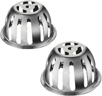 SUS304 Stainless Steel Roof Dome Drain Cover Strainer Anti-Clogging Atrium Grate 2pcs/pk (Φ: 3.5 inch)