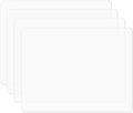 Silicone Placemats, Food-Grade Non-Slip Waterproof, Dining, Stain Resistant, Countertop Protector, Kitchen Counter Mat, Heat Resistant, Baking mat Dishwasher Safe (15.7x11.8Inch-4pack, Translucent)