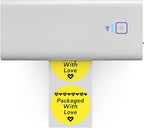 Rollo Circle Thermal Labels 2 Inch - Roll of 1,000 Round Sticker Labels - Multi-Purpose Direct Thermal Printer Stickers 2x2 (Yellow)