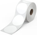 Rollo Circle Thermal Labels 2 Inch - Roll of 1,000 Round Sticker Labels - Multi-Purpose Direct Thermal Printer Stickers 2x2 (White)