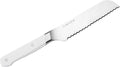 Misen Serrated Bread Knife - High-Carbon Japanese AUS8 Steel - Perfect for Soft Foods, Bread, Pastries, and Fruits - Verstatile Slicer, Razor-Sharp Edge, Durable Blade, Ergonomic Handle - 5", White