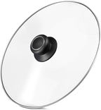 11 Inch Pan Lid Tempered Glass Pot Lid Replacement Glass Cover for 11" Cast Iron Skillets, Frying Pans, Pots and Wok, Heat Resistant Handle