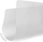 Fotouzy Flexible Plastic Cutting Boards for Kitchen, 4 Frosted Clear Cutting Mats 15 x 12 In, BPA-Free, Non-Porous, and Dishwasher Safe, Set of 4
