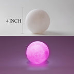 Cake Topper for Kids Astronaut Space Birthday Cake Decoration, 3D Soft Light Moon Outer Space Cake Topper for Party Supply, LED Moon Planet Birthday Cake Decoration (Pink)