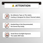 BETCKEY - Compatible DYMO 30324 (2-1/8" x 2-3/4") Multipurpose Labels, Perforated, Compatible with DYMO Labelwriter 450, 4XL, NOT Fit 550 & 5XL [6 Rolls/2400 Labels]