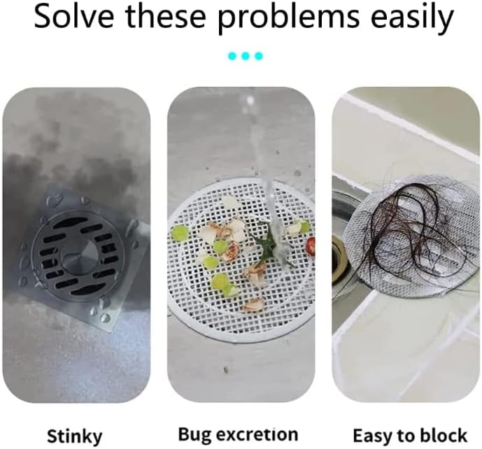 Silicone Tub Stopper Floor Drain Cover, 2 Pieces Sewer Anti-Odor Mat Deodorizing Drain Plugs for Kitchen,Bathroom and Laundry(5x5inch)