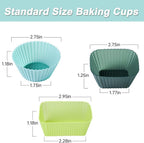 Silicone Baking Cupcake Cups Muffin Liners Nostick Cake Molds Bento Lunch Box Dividers