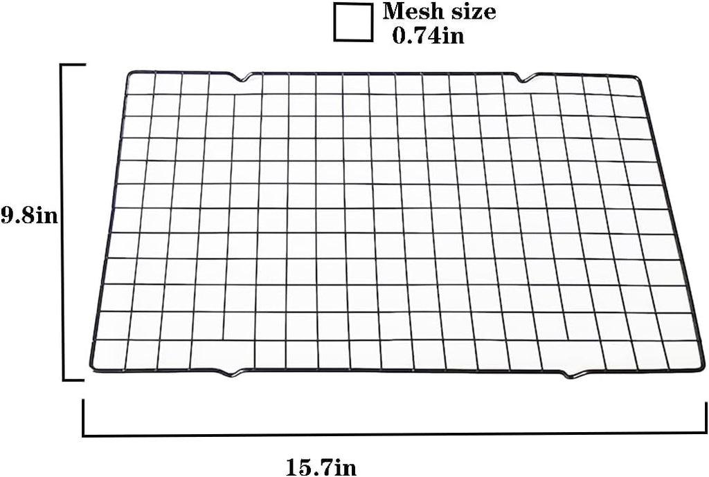 15.7''x9.8' Multi-Functional Cooling Racks -2PCSBaking Cooling Racks - Cookie Cooling Racks for Kitchen, Great for Cooling Biscuits/Bread/Paper Cups Cakes (2PCS 15.7''x9.8'')