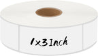 1000Pcs Removable Freezer Labels,1 x 3 Inch Blank Food Labels for Food Containers Jars Waterproof Oil Freezer Tape to Write On Easy Clean No Residue