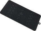 Dish Drying Mat, Silicone Drying Mat Good Large Drying Mats for Kitchen, Heat Resistant Mat Solid Rectangular (Black)