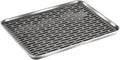 Stainless Steel Drain Tray, Cup & Dish Drying Rack, Drain Board 2 Tier Non Slip Serving Tray with Drainboard Perfect for Sink, Coffee Table, Outdoor (12.5 x 9.8 x 0.98 in)