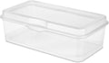 Sterilite 18-Pack FlipTop Stackable Rectangular Storage Bin with Hinging Lid, Clear
