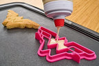 Whiskware Justice League Silicone Pancake Mold and Shaper, Breakfast Art, Dishwasher Safe, BPA and Phthalate Free Plastic, Wonder Woman