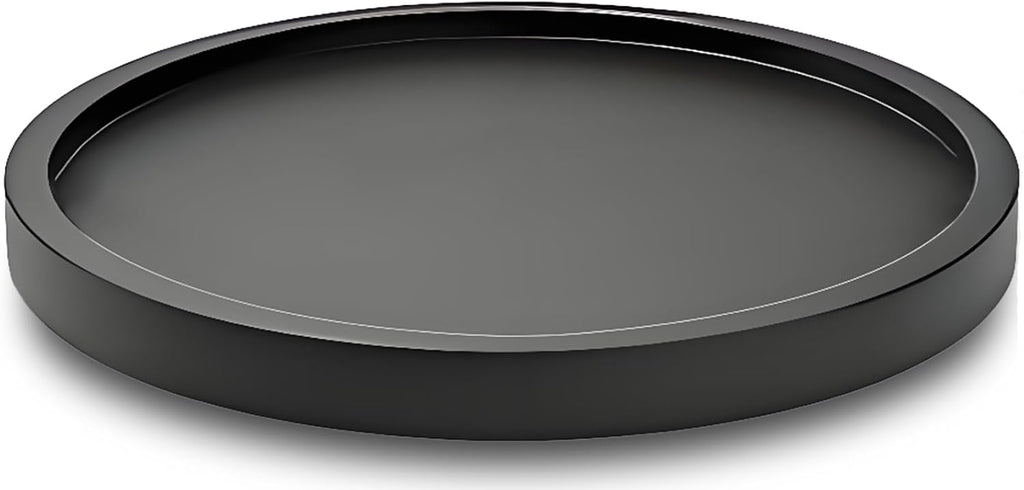 14" Black Bamboo Lazy Susan Organizer Kitchen Turntable for Cabinet Pantry Table Organization