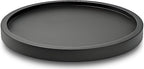 12" Black Bamboo Lazy Susan Organizer Kitchen Turntable for Cabinet Pantry Table Organization