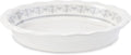 Ceramic Pie Pans for Baking, 9 Inch Porcelain Pie Pan Pie Dish, Round Pie Plate for Apple Pie, Quiche, Pot Pies, Tart（White）