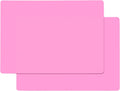 Gartful Extra Large Silicone Mats for Countertop, 28" by 20" Multipurpose Mat, Counter Table Protector, Desk Saver Pad, Placemat Nonstick Nonskid Heat-Resistant Pad, Pink, 2PCS