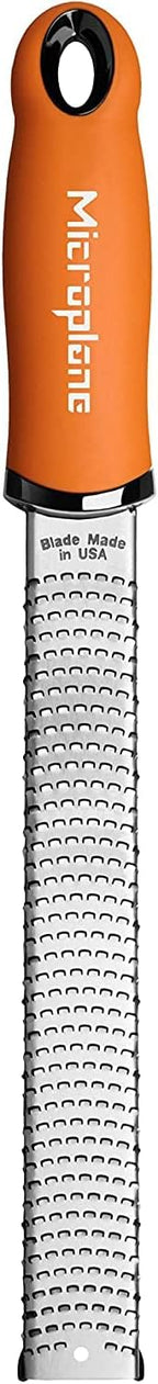 Microplane Premium Classic Series Zester Grater, 18/8, Orange