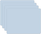 Silicone Placemats, Food-Grade Non-Slip Waterproof, Dining, Stain Resistant, Countertop Protector, Kitchen Counter Mat, Heat Resistant, Baking mat Dishwasher Safe (15.7x11.8Inch-4pack, Blue)