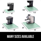 GORILLA GRIP Silicone Coffee Mat, 15x23, Espresso Drink Bar Station Accessories, Waterproof Heat-Resistant Dish Drying Mats, Stay in Place on Kitchen Counter, Home Kitchen Décor Essentials, Mint