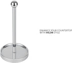 Ivilon Countertop Paper Towel Holder - Modern Sleek Ball Minimalist Design - Color Chrome