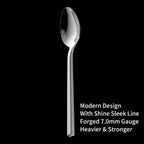 Alata Cube 20-Piece Forged Stainless Steel Flatware Set Cutlery Set,Silverware Set Service for 4,Mirror Finish,Dishwasher Safe